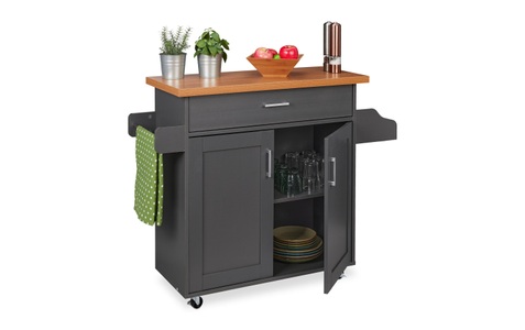 relaxdays, relaxdays Servierwagen »114 x 90 x 39.5 cm«, relaxdays Servierwagen »114 x 90 x 39.5 cm«