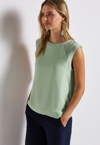 STREET ONE, STREET ONE Shirttop, mit Mesh-Details