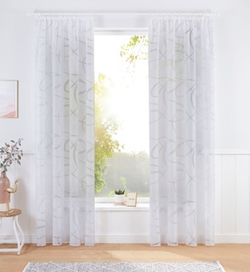 Bruno Banani, Bruno Banani Gardine »Tilo«, Ausbrenner, Bruno Banani Gardine »Tilo«, (1 St.), transparent, Ausbrenner, gewebt, verschiedene Grössen