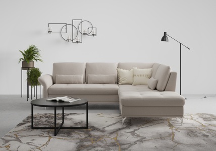 INOSIGN, INOSIGN Ecksofa »Palm Beach«, Federkern, mit Sitztiefenverstellung, wahlweise mit Bettfunktion, Bettkasten und Armteilverstellung, INOSIGN Ecksofa »Palm Beach L-Form«, Federkern, mit Sitztiefenverstellung, wahlweise mit Bettfunktion