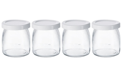 Steba, Steba Zubehör JM 3 8er-Set Glas-Joghurtbecher, Steba Zubehör JM 3 8er-Set Glas-Joghurtbecher