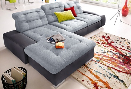 SIT&MORE, sit&more Ecksofa, sit&more Ecksofa »Palomino L-Form«, wahlweise XL oder XXL und mit Bettfunktion