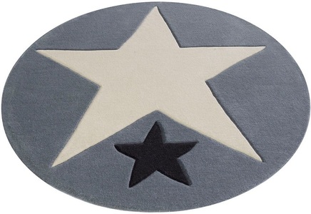 ROCK STAR BABY, Kinderteppich, »707«, Rock STAR Baby, rund, Höhe 10 mm, 