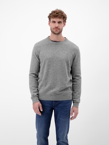 LERROS Strickpullover mit Logo Stickerei