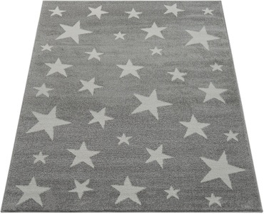 PACO HOME, Paco Home Kinderteppich »Capri 315«, rechteckig, 9 mm Höhe, Kurzflor, Motiv Sterne, Pastell-Farben, Kinderzimmer, Paco Home Kinderteppich »Capri 315«, rechteckig, 9 mm Höhe, Kurzflor, Motiv Sterne, Pastell-Farben, Kinderzimmer