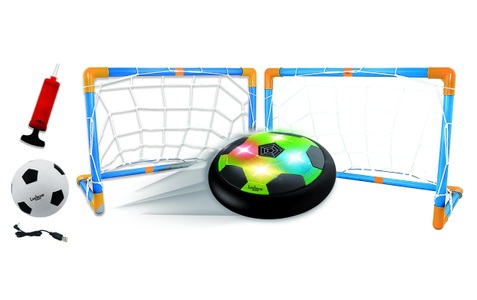 LEXIBOOK, Lexibook® Fussballtor »AeroFoot«, Lexibook AeroFoot Luftkissenboot-Fussballscheibe wiederaufladbar