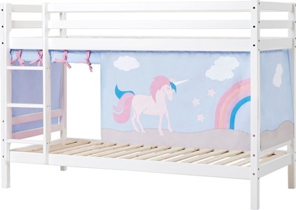 Hoppekids, Hoppekids Etagenbett, Liegefläche 90x200 cm, mit Textilset und wahlweise mit Matratze, 