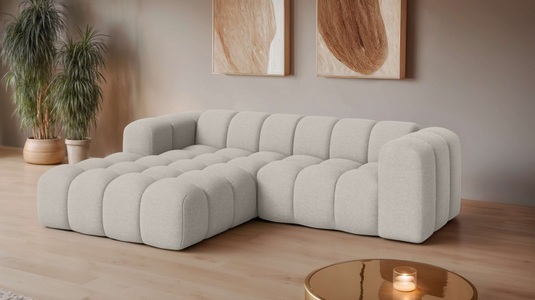 GOODproduct, GOODproduct Ecksofa »KALLIE Design-Sofa mit Wellenunterfederung, Bubble-Optik, 248/186/72cm« moderne Steppung, hoher Sitzkomfort und modernes Design, GOODproduct Ecksofa »KALLIE L-Form, 248 cm - OTTO. Verlässliche Qualität.« Bubble Optik, moderne Steppung, hoher Sitzkomfort