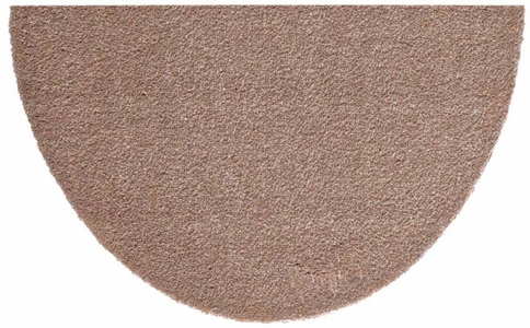 Hanse Home, Fussmatte, Halbrund, Hanse Home, »Deko Soft«, waschbar, getuftet, HANSE Home Fussmatte »Deko Soft, Türmatte«, halbrund, 7 mm Höhe, waschbar, Uni-Farben, Rutschfest, Robust, Pflegeleicht, Saugfähig