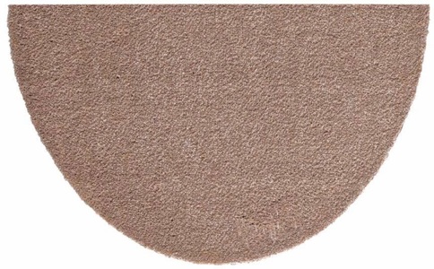 Hanse Home, Fussmatte, Halbrund, Hanse Home, »Deko Soft«, waschbar, getuftet, HANSE Home Fussmatte »Deko Soft, Türmatte«, halbrund, 7 mm Höhe, waschbar, Uni-Farben, Rutschfest, Robust, Pflegeleicht, Saugfähig