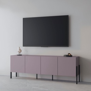 Helvetia, Helvetia Kommode »Jukon«, Breite 200 cm, INOSIGN Kommode »Jukon,Breite 200 cm, moderne grifflose Kommode,4 Türen«, Sideboard, Anrichte viel Stauraum, push-to-open-Funktion