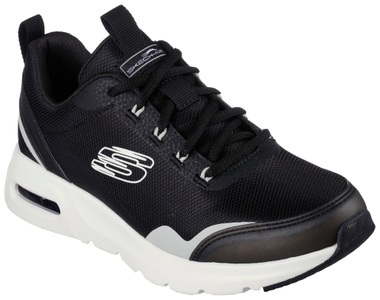 Skechers, Skechers Sneaker »SKECH-AIR COURT GOOD NEWS«, mit gepolsterter Innensohle, Skechers Schnürschuh für Damen aus Mesh schwarz