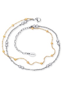 Engelsrufer, Engelsrufer Fusskette »Moonlight Twin Bicolor, ERFS-LILMOON-G«, Engelsrufer ERFS-LILMOON-G Damen Fusskette