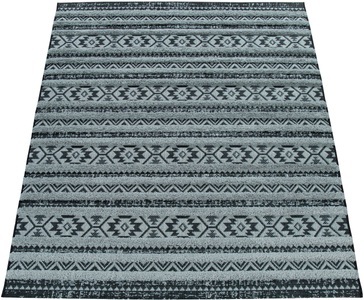 PACO HOME, Paco Home Teppich »Eupen 472«, rechteckig, 22 mm Höhe, Hoch-Tief-Struktur, Rauten Muster, gestreift, In- und Outdoor geeignet, ideal im Wohnzimmer & Schlafzimmer, Paco Home Teppich »Eupen 472«, rechteckig, 22 mm Höhe, Hoch-Tief-Struktur, Rauten Muster, gestreift, In- und Outdoor geeignet