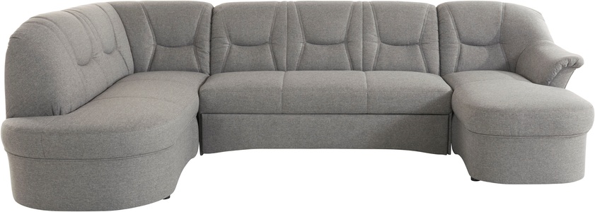 DOMO collection, DOMO collection Wohnlandschaft »Sarafina«, wahlweise mit Bettfunktion, optional mit Federkern, DOMO collection Wohnlandschaft »Sarafina, zeitlos und komfortabel, optional mit Federkern, U-Form« wahlweise mit Bettfunktion
