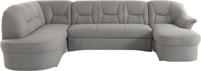 DOMO collection, DOMO collection Wohnlandschaft »Sarafina«, wahlweise mit Bettfunktion, optional mit Federkern, DOMO collection Wohnlandschaft »Sarafina, zeitlos und komfortabel, optional mit Federkern, U-Form« wahlweise mit Bettfunktion