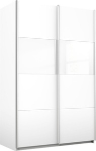 rauch ORANGE, rauch ORANGE Schwebetürenschrank »Quadra«, mit Glaselementen, rauch Schwebetürenschrank »Quadra BESTSELLER Schrank Schlafzimmerschrank in vielen Breiten«, Kleiderschrank Garderobenschrank mit Glaselementen