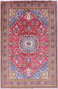 MorgenLand, morgenland Wollteppich »Golpayegan Teppich handgeknüpft rot«, rechteckig, 7 mm Höhe, 