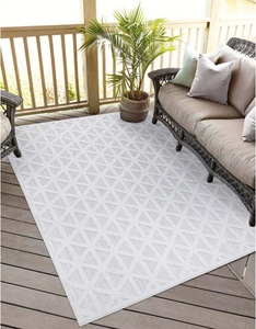 Carpet City, Carpet City Teppich »Santorini«, rechteckig, 5 mm Höhe, 3D-Effekt, für Wohnzimmer, Flur, Küche, Wintergarten, Balkon, Wetterfest & UV-beständig, Carpet City Teppich »In-& Outdoorteppich Santorini 446, 3D-Effekt, Geo-Muster«, rechteckig, 5 mm Höhe, Wetterfest & UV-beständig für Terrasse, Balkon, Küche, Flur
