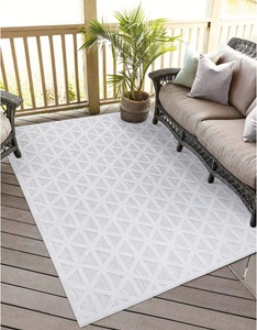Carpet City, Carpet City Teppich »Santorini«, rechteckig, 5 mm Höhe, 3D-Effekt, für Wohnzimmer, Flur, Küche, Wintergarten, Balkon, Wetterfest & UV-beständig, Carpet City Teppich »In-& Outdoorteppich Santorini 446, 3D-Effekt, Geo-Muster«, rechteckig, 5 mm Höhe, Wetterfest & UV-beständig für Terrasse, Balkon, Küche, Flur
