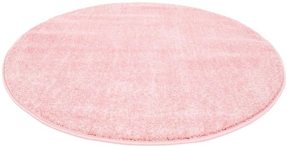 Carpet City, Teppich, »Moda Soft 2081«, Carpet City, rund, Höhe 11 mm, maschinell gewebt, Carpet City Teppich »Moda Soft 2081«, rund, 11 mm Höhe, Kurzflor, Uni Farben, Weicher Flor