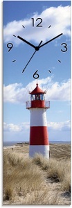 Artland, Artland Wanduhr »Leuchtturm Sylt«, Artland Wanduhr »Leuchtturm Sylt«, wahlweise mit Quarz- oder Funkuhrwerk, lautlos ohne Tickgeräusche