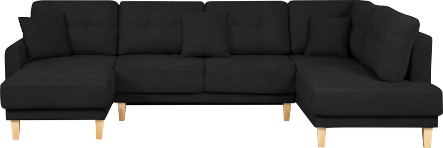 Home affaire Wohnlandschaft »Triplo«, mit Steppung, auch mit Bettfunktion und Bettkasten, incl. 3 Zierkissen