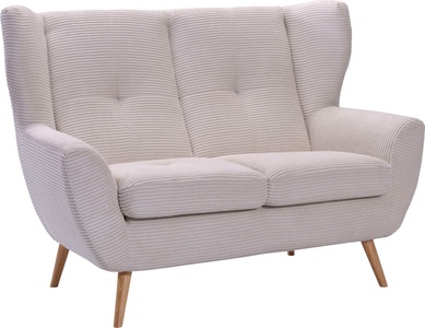 exxpo - sofa fashion, exxpo - sofa fashion 2-Sitzer »ALVESTA, Loungesofa, Küchensofa, hoher Sitzkomfort, Ohrenbackensofa«, gemütliche Rückenlehne, mit Knopfheftung und hohen Holzfüssen, in Cord, exxpo - sofa fashion 2-Sitzer »ALVESTA, Loungesofa, Küchensofa, hoher Sitzkomfort, Ohrenbackensofa« gemütliche Rückenlehne, mit Knopfheftung und hohen Holzfüssen, in Cord