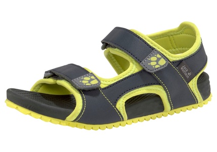 Jack Wolfskin, Jack Wolfskin Kinder Sandalen Outfresh Deluxe Sandal Kids 34 grau, Trekking-Sandalen OUTFRESH DELUXE K in phantom/lime