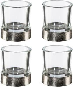 Creativ Home, Creativ home Windlicht, aus Glas und Aluminium, Creativ home Windlicht »Weihnachtsdeko«, aus Glas und Aluminium