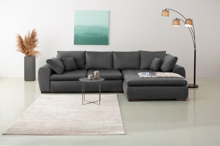 Home affaire Ecksofa »Cara Mia«, wahlweise mit Bettfunktion, in vielen Bezugsqualitäten und Farben