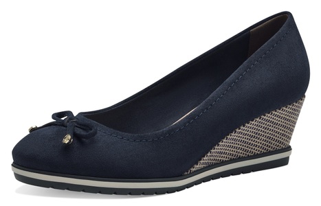 TAMARIS, Tamaris Keilpumps, Schlupfschuh, Keilabsatz, Halbschuh, mit Jutebesatz, Tamaris Keilpumps, Schlupfschuh, Keilabsatz, Halbschuh, mit Jutebesatz