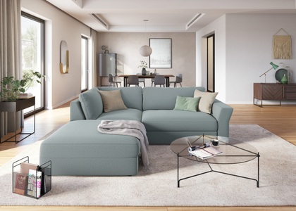 SIT&MORE, sit&more Ecksofa, inklusive Sitztiefenverstellung, sit&more Ecksofa »Cadabra L-Form«, Breite 243 cm, inklusive Sitztiefenverstellung