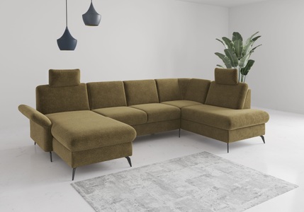 Home affaire Wohnlandschaft »Rochelle«, wahlweise mit Bettfunktion, Bettkasten und Armteilverstellung
