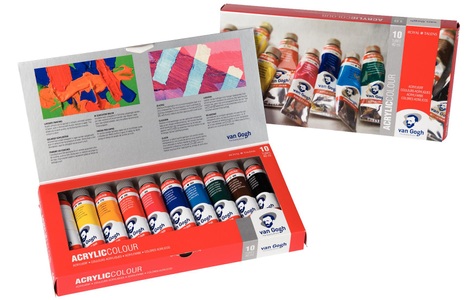 Van Gogh, Van Gogh Van Gogh Acrylfarbe Basic-Set, 40 ml, Van Gogh Acrylfarbe Basic-Set, 40 ml, Mehrfarbig