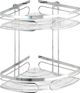 Wenko, WENKO Eckregal PREMIUM, Wenko Eckregal Premium Matt | 27.5 × 26.5 × 19 cm