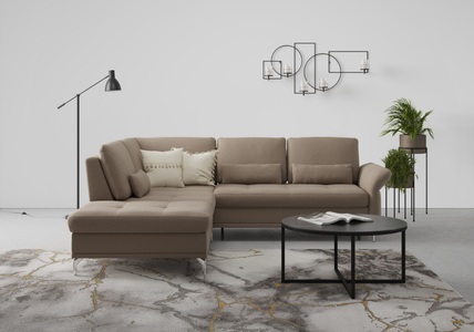INOSIGN, INOSIGN Ecksofa »Palm Beach«, Federkern, mit Sitztiefenverstellung, wahlweise mit Bettfunktion, Bettkasten und Armteilverstellung, INOSIGN Ecksofa »Palm Beach L-Form«, Federkern, mit Sitztiefenverstellung, wahlweise mit Bettfunktion
