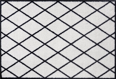 Zala Living, Fussmatte, »Scale«, Zala Living, rechteckig, Höhe 7 mm, maschinell getuftet, HANSE Home Fussmatte »Scale, Türmatte«, rechteckig, 7 mm Höhe, Rauten Design, Robust, Waschbar, Rutschfest, Balkon, Eingang