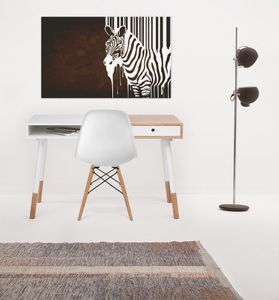 home24, home24 Schreibtisch Mommark, Woodman Schreibtisch »Sonnenblick« zweifarbig, abgerundete massive Beine, FSC®-zertifiziert