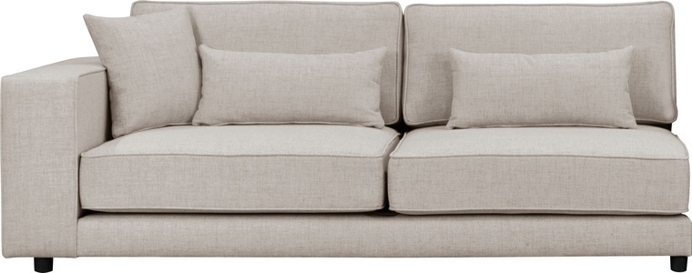 GOODproduct, GOODproduct Ecksofa »Grenette«, freistehend oder als Teil des Modulsofas,im Baumwoll-/Leinenmix oder umweltschoned aus recycelten Stoffen, Federkern, GOODproduct Ecksofa »Grenette«, frei oder als Teil des Modulsofas, Baumwollmix oder recycelte Stoffe