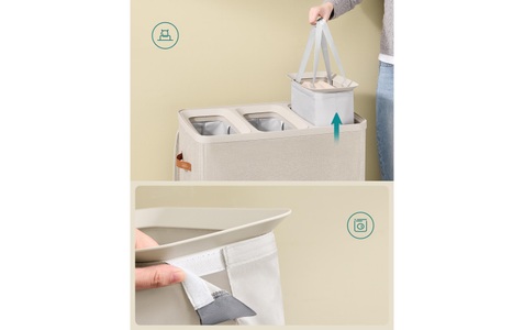 SONGMICS, SONGMICS Wäschekorb "Laundry Basket 190 l"
