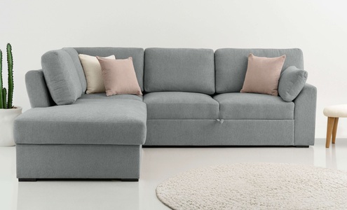 Home affaire Ecksofa »Citry Schlafsofa«, Breite 242 cm, Chenille, Bettfunktion, Bettkasten, L-Form