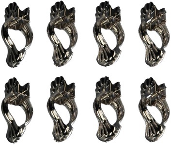 LIEDECO, Dekoklammer Liedeco, passend für Gardinenstangen (Packung), Liedeco Dekoklammer, (Packung, 8 St.), für Gardinenstangen Ø 12 mm