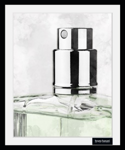 Bruno Banani, Bruno Banani Bild mit Rahmen »Parfüm - Gerahmter Digitaldruck - Wandbild«, (1 St.), Holzrahmen - Dekoration, Bruno Banani Bild mit Rahmen »Parfüm - Gerahmter Digitaldruck - Wandbild«, Fashion-Kunst-Modern, (1 St.), Premium Poster mit Naturholzrahmen, Handarbeit aus Deutschland