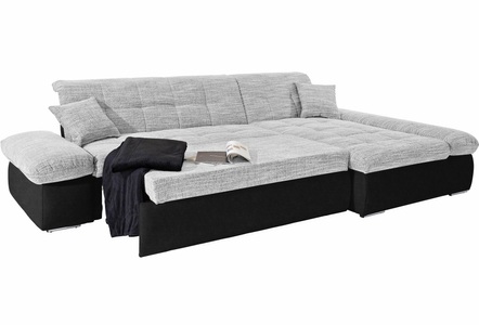 DOMO collection, DOMO collection Ecksofa, DOMO collection Ecksofa »Moric B/T/H 300/172/80 cm, auch in Cord, L-Form«, XXL-Format, wahlweise auch mit Bettfunktion und Armverstellung