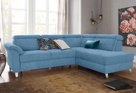 SIT&MORE, sit&more Ecksofa, sit&more Ecksofa, inklusive Kopfteilverstellung, wahlweise mit Bettfunktion und Bettkasten