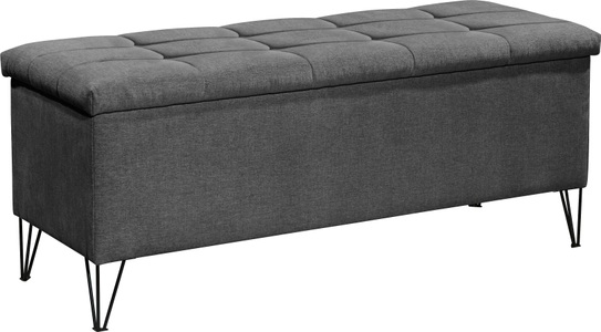 undefined, Bettbank »Winchester«, MID.YOU Bettbank in anthrazit , Winchester , 139x58x50 cm , 002220049802