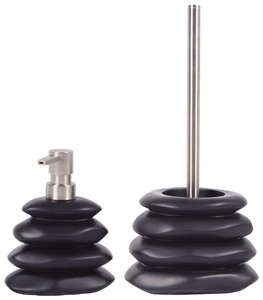 Sanilo, Sanilo Badaccessoires-Sets »Harmony«, (Kombi-Set, 2 tlg.), bestehend aus Seifenspender und WC-Bürste, seidenmatt, Sanilo Badaccessoire-Set »Harmony«, (Kombi-Set, 2 tlg.), bestehend aus Seifenspender und WC-Bürste, seidenmatt