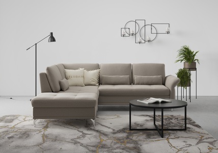 INOSIGN, INOSIGN Ecksofa »Palm Beach«, Federkern, mit Sitztiefenverstellung, wahlweise mit Bettfunktion, Bettkasten und Armteilverstellung, INOSIGN Ecksofa »Palm Beach L-Form«, Federkern, mit Sitztiefenverstellung, wahlweise mit Bettfunktion