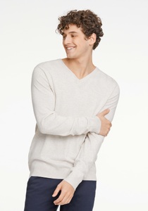 LINDBERGH Strickpullover meliert, mit V-Ausschnitt